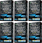 Treefrog Xtreme Fresh Box Charcoal Black Squash Scent 6-Pack Car Air Freshener, Captures, Eliminates Odors, Purifies and Freshens Air, Black, Bamboo Charcoal, 200g.