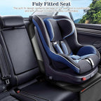 Sinvitron Car Seat Protector for Child Car Seat, Waterproof Car Seat Cover for Leather and Fabric Seats, 2 Mesh Pockets, Non-Slip Bottom, Thick Padding Cushion(1 Pack, Grey)