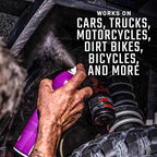 Slick Products Shine & Protectant Spray 17.35 FL OZ. - High Gloss Clear Coating Renew Vinyl, Plastic, Rubber, Trim, Tire, Car, Truck, Motorcycle, Dirt Bike