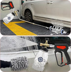 RIDGE WASHER Pressure Washer Undercarriage Cleaner, 16 Inch Under Car Washer with Chemical Injector Bottle, Undercarriage Power Washer with Straight Extension Wand, 4000 PSI