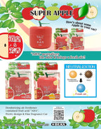 car air freshener, 2 packs Pure Apple scent in cute Apple shape container, best JDM Japan Car, Home, Office Air Freshener