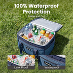 SMIRLY Cooler Bags Insulated – Collapsible Cooler, Portable Leakproof and Soft Sided - Large Foldable Ice Chest for Camping, Beach, Travel, Picnic, Car, Grocery