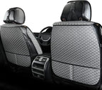 Luxury Full Coverage Car Seat Covers, Premium Breathable 3D Diamond Pattern Fabric, All-Season Automotive Interior Seat Protectors, Universal Fit for Sedan SUV Truck (2 Fronts Gray)