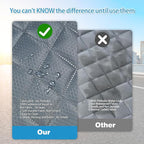 Grey Dog Car Seat Cover for Back Seat X-Large,Non-Stick Fur,Pet-Friendly and Waterproof - Universal Fit Interior Protector for Auto, Van, SUV - Ideal for Kids and Pets (X-Large)