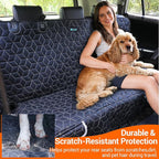 Back Seat Dog Car Seat Cover, Waterproof Car Seat Protector for Cars SUVs Trucks, Heavy Duty Non-Slip Split Bench, Dog & Kid Proof, Easy Clean, (54" W)