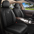 AOMSAZTO Car Seat Cover for Chevrolet Chevy Tahoe 2011-2025 2026 Full Set - Waterproof Faux Leather Seat Protector, Non Slip Car Seat Cushion, Interior Seat Covers Automotive Accessories - Black
