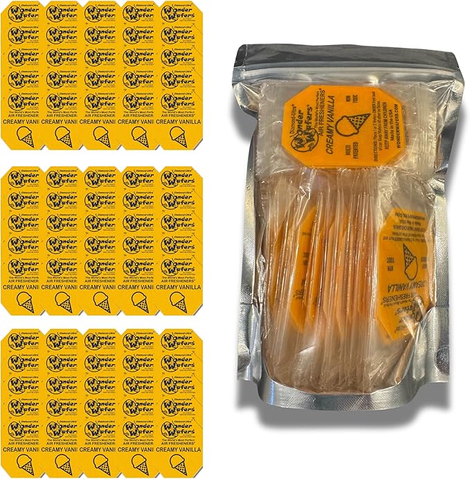 Wonder Wafers 75 count Air Fresheners Individually Wrapped, Creamy Vanilla Fragrance