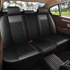 AOMSAZTO Car Seat Covers Full Set Fit for Nissan Maxima 2011-2023 Waterproof Faux Leather Car Seat Cushions Automotive 5 Seat Covers Set（Black&Grey）