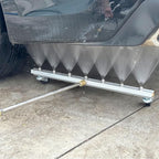 M MINGLE 24” Undercarriage Pressure Washer Attachment, Undercarriage Sprayer with 7 Nozzles, Under Car Washer with 3 Pieces Extension Wand, 4000 PSI