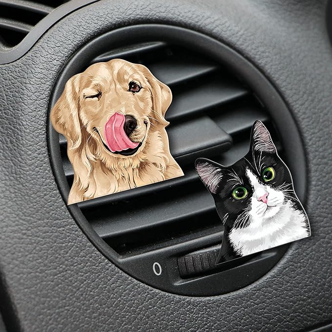 WIRESTER Fresh Scented Car Air Freshener Vent Clip, Decorative Accessories, Interior Decoration for Cars