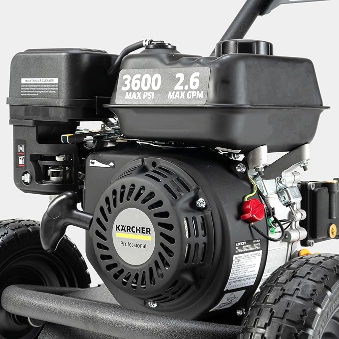 Kärcher G 3600 P Gas Pressure Washer 3600 PSI, 2.6 GPM, Triplex/Crankshaft Pump, Maximum Power for Your Toughest Cleaning Challenges