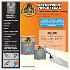Gorilla Patch & Seal Liquid Rubber Waterproof Sealant, Crystal Clear, 32 Ounce (Pack of 6) - Seals Out Water, Air, and Moisture