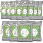 24 Pack Bamboo Charcoal Air Purifying Bag, Activated Charcoal Bags Odor Absorber, Moisture Absorber, Natural Car Air Freshener, Shoe Deodorizer, Odor Eliminators For Home, Pet, Closet