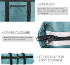 BeeGreen Cooler Bag Soft Insulated Tote for Beach Travel Grocery Shopping Lunch Portable Large Ice Coolers with Handle Hard Freezer Bags with Zippered Top Foldable Leakproof Delivery Totes Teal