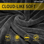 2 Pack Car Drying Towels (48”x24”),Extra Large Double-Twist Pile Drying Towels Car Detailing for Car Care Wash,Car Super Cleaning Supplies Accessories kit,Ultra Absorbency