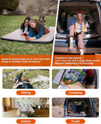 KingCamp FLEXIREST 5.0 Camping Mattress, No Sag High-Support Inflatable Double Sleeping Pad with 1100lbs Capacity & Pump Sack, PVC-Free Air Bed for Outdoor Car Tent Cot Camping Glamping Couples, Full