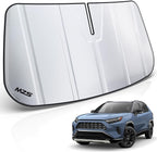MZS Windshield Sun Shade Compatible with RAV4 2019-2026 / RAV4 Prime 2021-2026, Foldable SUV Front Window Sunshade with Storage Pouch, Sun Visor Shield Accessories for Interior Protector