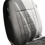 Champlus Car Seat Covers, Premium Leather Ultra Comfort and Thick 2 Front Seat Covers, Universal Fit Automotive Sedan Cars, SUVs, Trucks, Mini Vans, Airbag Compatible, Easy to Install