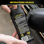 Meguiar's Ultimate Black Plastic Restorer, Durable Car Restorer for Faded Black Plastic, Vinyl, and Rubber, Restores Deep Color and Shine, for Car Guys, 12 Oz
