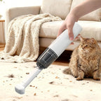 Handheld Vacuum Cordless, Car Vacuum Cleaner Portable with HEPA Filter, 2 Suction Modes, Mini Hand Held Vacuum Rechargeable for Car, Home, Pet Hair, Office, Keyboards(Black)