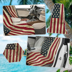 Car Seat Towel Cover After Gym, Car Seat Cover Towel – Sweatproof, Washable, Non-Slip Cover for Cars, SUVs (2 Pack, Patriotic)