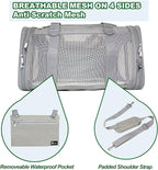 Soft-Sided Pet Carrier for Cats Small Dogs of 15 Lbs Medium Grey