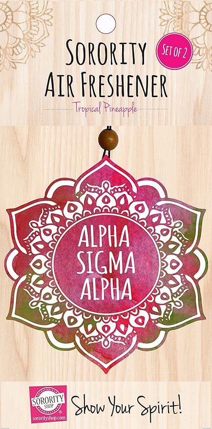 Alpha Sigma Alpha - Mandala Air Freshener - 2/Pack