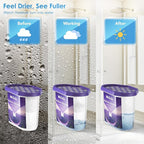 Moisture Absorbers 6 Packs, 10.8 Oz Lavender Vanilla Efficient Humidity Absorber ＆ Odor Eliminator Boxes, Refillable Car Dehumidifier for Closet, Bathroom, Basement＆ RV