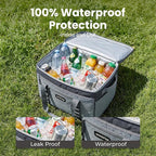 SMIRLY Cooler Bags Insulated – Collapsible Cooler, Portable Leakproof and Soft Sided - Large Foldable Ice Chest for Camping, Beach, Travel, Picnic, Car, Grocery