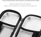 SHBC Insulin Cooler Travel Case for Diabetic Organize Medication Insulated Cooling Bag with 2 Ice Packs Black