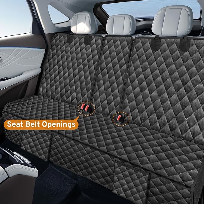 Dog Car Seat Cover for Back Seat Compatible with Nissan Altima Sentra Rogue Maxima Kicks Accessories 2000-2025 2026, Waterproof & Non-Slip Car Pet Bench Rear Seat Covers