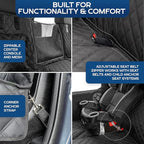 Ruff Liners Standard Dog Seat Cover, Black – As Seen on Shark Tank – Back Seat Protector for Cars, Mid-Size SUVs, & Mid-Size Trucks – Waterproof, Touch Fasteners, & Belt Slots – Sturdy Dog Hammock