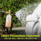 Sun Joe SPX-FC34-PRO Foam Cannon for SPX Series Electric Pressure Washers, Quick-Connect Inlet, 34 Fluid Ounces