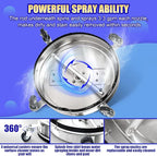 PWACCS 20" Pressure Washer Surface Cleaner, Stainless Steel Power Wash Surface Washer with Dual Handle & 4 Wheels, 4500 PSI Pressure Washer Scrubber for Cleaning Concrete, Cement, Patios and Driveways