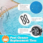 3 Pcs Pool Cleaner All Purpose Tire Replacement Part Compatible with Polaris Black Max, 3900 Sport, 480, and P39 Replacement Tire for Pool Cleaner