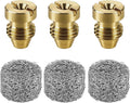 3 Pieces 1.1 mm Foam Cannon Orifice Nozzle and 3 Pieces Foam Maker, Universal Thread Tips for Snow Foam Lance