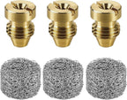3 Pieces 1.1 mm Foam Cannon Orifice Nozzle and 3 Pieces Foam Maker, Universal Thread Tips for Snow Foam Lance