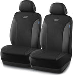 Skechers Car Seat Covers, Work Leather Seat Covers 5-Times Stronger Built-in Webbing, Oxford Fabric Front Seat Cover, Airbag Compatible, Automotive Comfort for Cars, Trucks, SUVs,Black