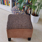 Natural Wood Beaded Seat Cover Pad Mat Comfy Cool Summer Massage Seat Cushion (Square Large) for Truck,RV,Pickup,Big Office Chair only