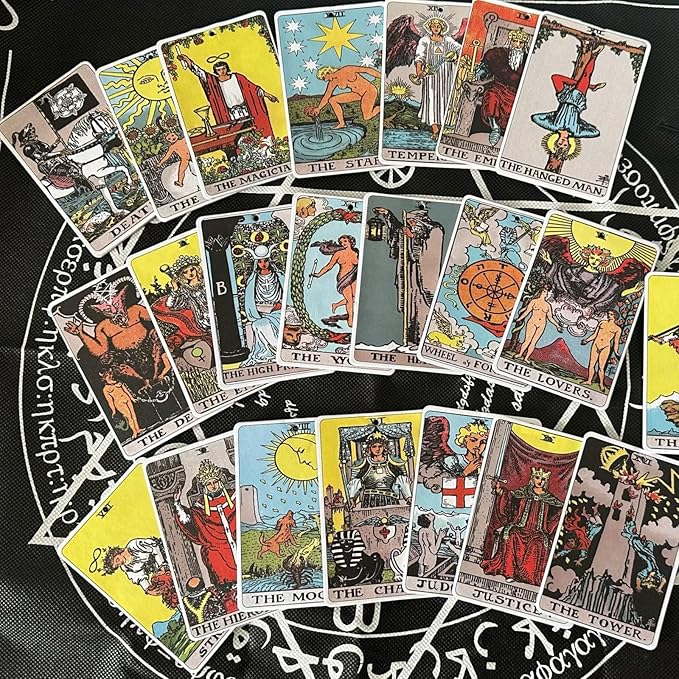 Tarot Car Fresheners, 22 Major Arcana Tarot Cards Car Air Freshener Set, Spiritual Gifts for Women, Car Accessories for Tarot Cards, Spiritual Present for Tarot Reader Birthday 3x2In