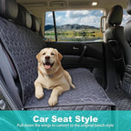 Back Seat Dog Car Seat Cover, Waterproof Car Seat Protector for Cars SUVs Trucks, Heavy Duty Non-Slip Split Bench, Dog & Kid Proof, Easy Clean, (54" W)