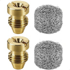 2 Pieces 1.1 mm Foam Cannon Orifice Nozzle and 2 Pieces Foam Maker, Universal Thread Tips for Snow Foam Lance