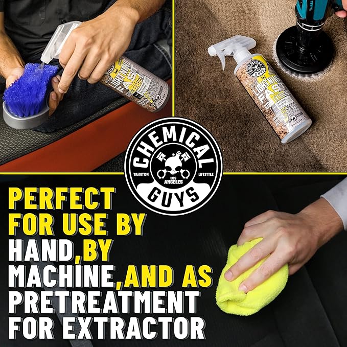 Chemical Guys SPI_191_1603 Lightning Fast Carpet and Upholstery Stain Extractor, (Fabric, Upholstery, & Carpet), Safe for Cars, Home, Office, Furniture & More, 16 fl oz