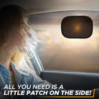 EcoNour Miniature Static Cling Window Shade for Car Sun Visor (2 Pack) | Windshield Sun Shade Static Cling for Driving Glare Shield | Cling Car Shade for Windshield | Sun Glare Protection Accessories
