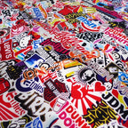 EZAUTOWRAP ES Bomber Hellaflush Anime Cartoon Car Vinyl Wrap Sticker Decal Air Release - 4"X8" (10cm x 20cm) Sample