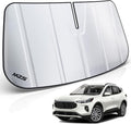 MZS Windshield Sun Shade Compatible with Escape 2020-2026, Foldable Truck Sun Shade Shield with Storage Pouch, Front Window Visor Sunshade Accessories for Interior Protector