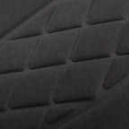 Car Seat Cushions, Car Seat Cover Foldable Portable Seat Cover for Back and Seat Cushions with Bottom Anti Slip Silicon(1 Pack/Black)