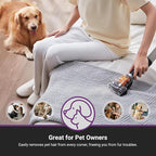 Eureka Powerful Upright Vacuum Cleaner for Home Pet Hair, Lightweight Household Upright Vacuum for Carpet and Hard Floor, MaxSwivel Pro NEU350 with Pet Tool, Yellow