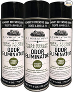 E.J. Wheaton Odor Eliminator, Total Release Odor Fogger, 3 Pack, Effectively Deodorizes and Neutralizes Foul Odors on Contact, Fresh Scent (6 OZ)