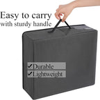 apollo walker Portable Cat Travel Litter Box with Zipped Waterproof Bag,Collapsible Litter Carrier for Cat with Zipped Lid and Handle, No Leakage, No Smell, Easy to Carry and Use in Hotels, Car Black
